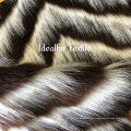 Three Tone Jacquard Wavy Pattern Synthetic Fur